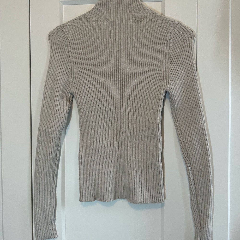 Mango Ribbed Sweater with Zip - Picture 2 of 6
